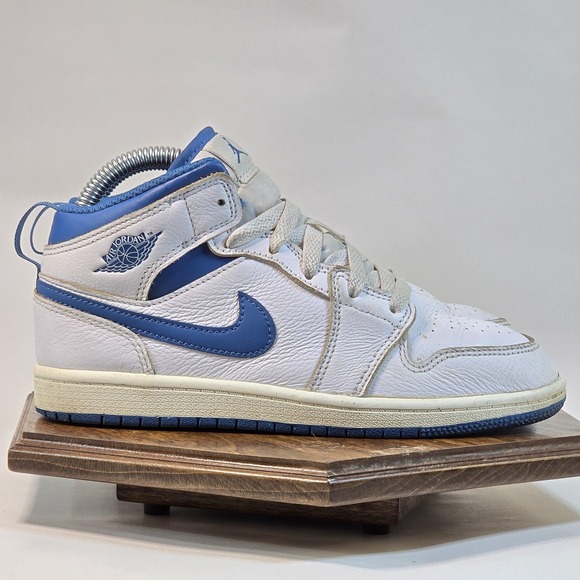 Air Jordan Mid Shoes Youth Size 3Y White Blue FN7493-141 Retro